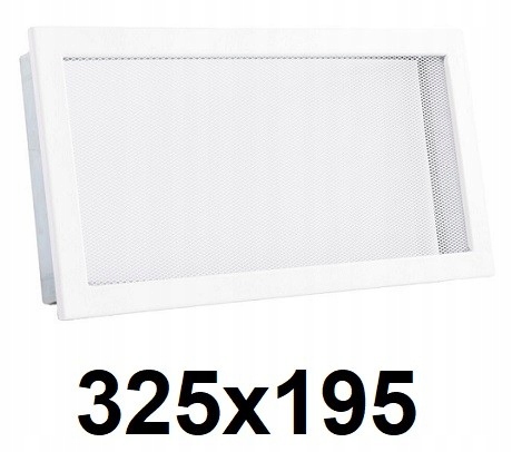 Vetracia mriežka – Kovová mriežka 325 × 195 [mm] BIELA