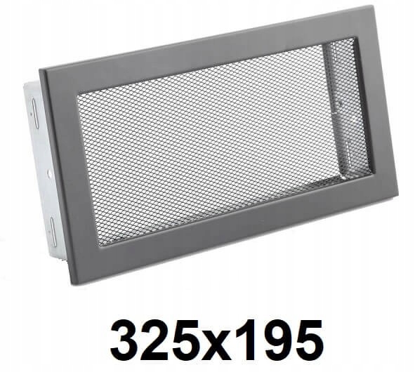 Vetracia mriežka - Kovová mriežka 325x195 [mm] GRAFITOVÁ