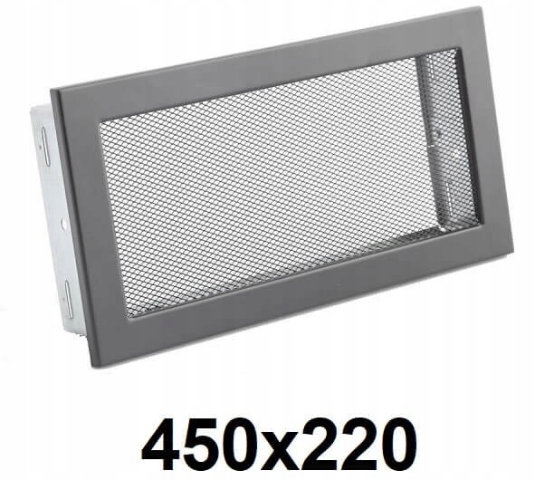 Vetracia mriežka - Kovová mriežka 450x220 [mm] GRAFITOVÁ