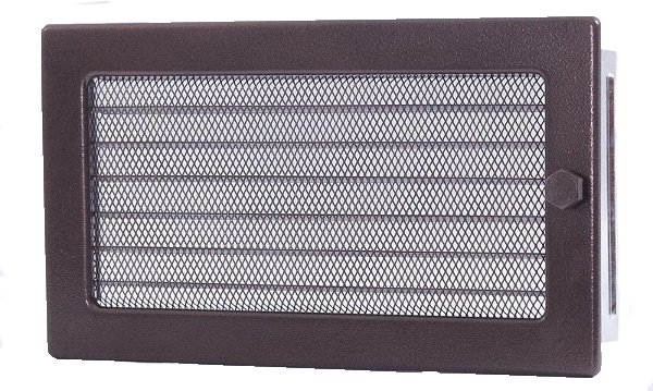 Medená mriežka 17x30 s krbom-KVALITNÁ uzávierka