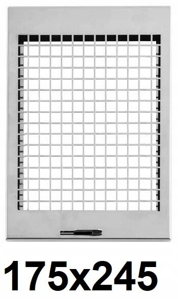 Vetracia mriežka - Otvor zo sieťoviny, komín 175x245 [mm] INOX