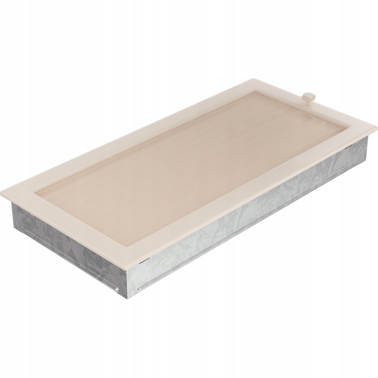 Krémová vetracia mriežka s uzáverom 22x45 + zdarma