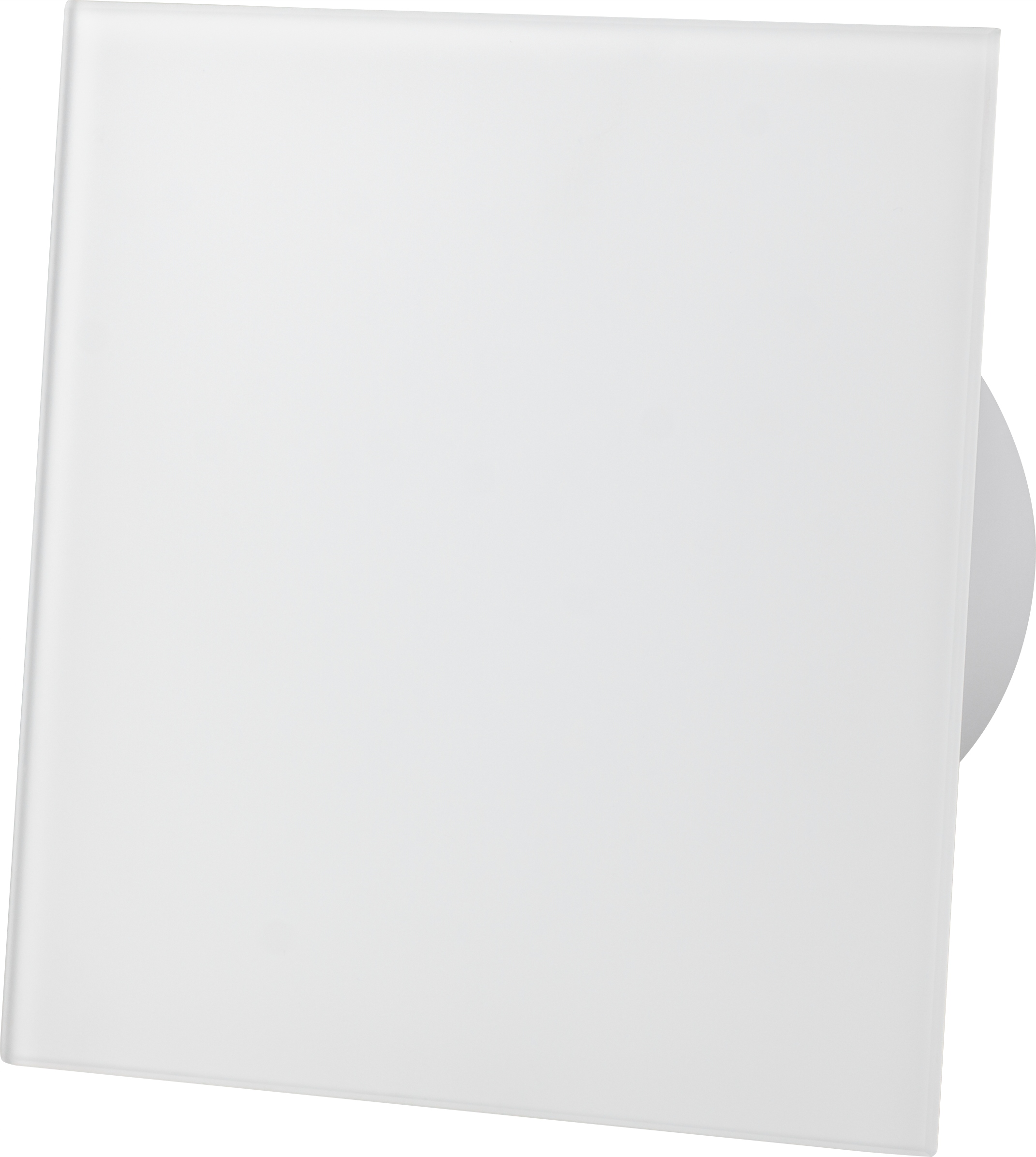 Ventilátor - Vetracia mriežka 150x150mm biele matné sklo