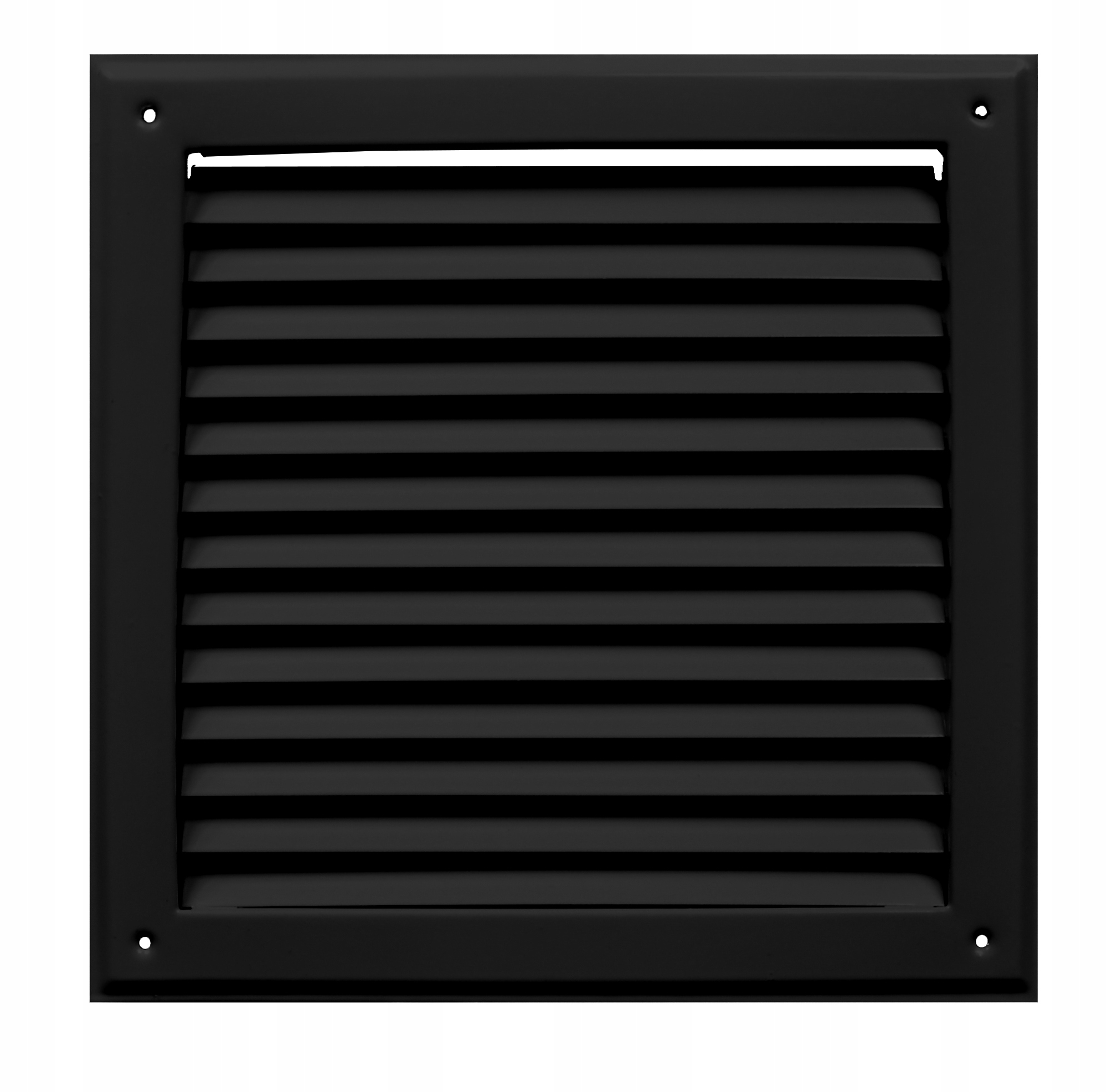 Šikmá ventilačná mriežka z čierneho kovu 20x30