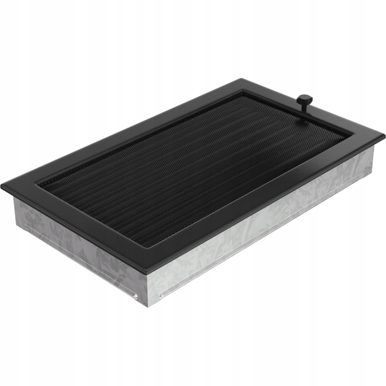 Čierna ventilačná mriežka 22/37 s uzáverom