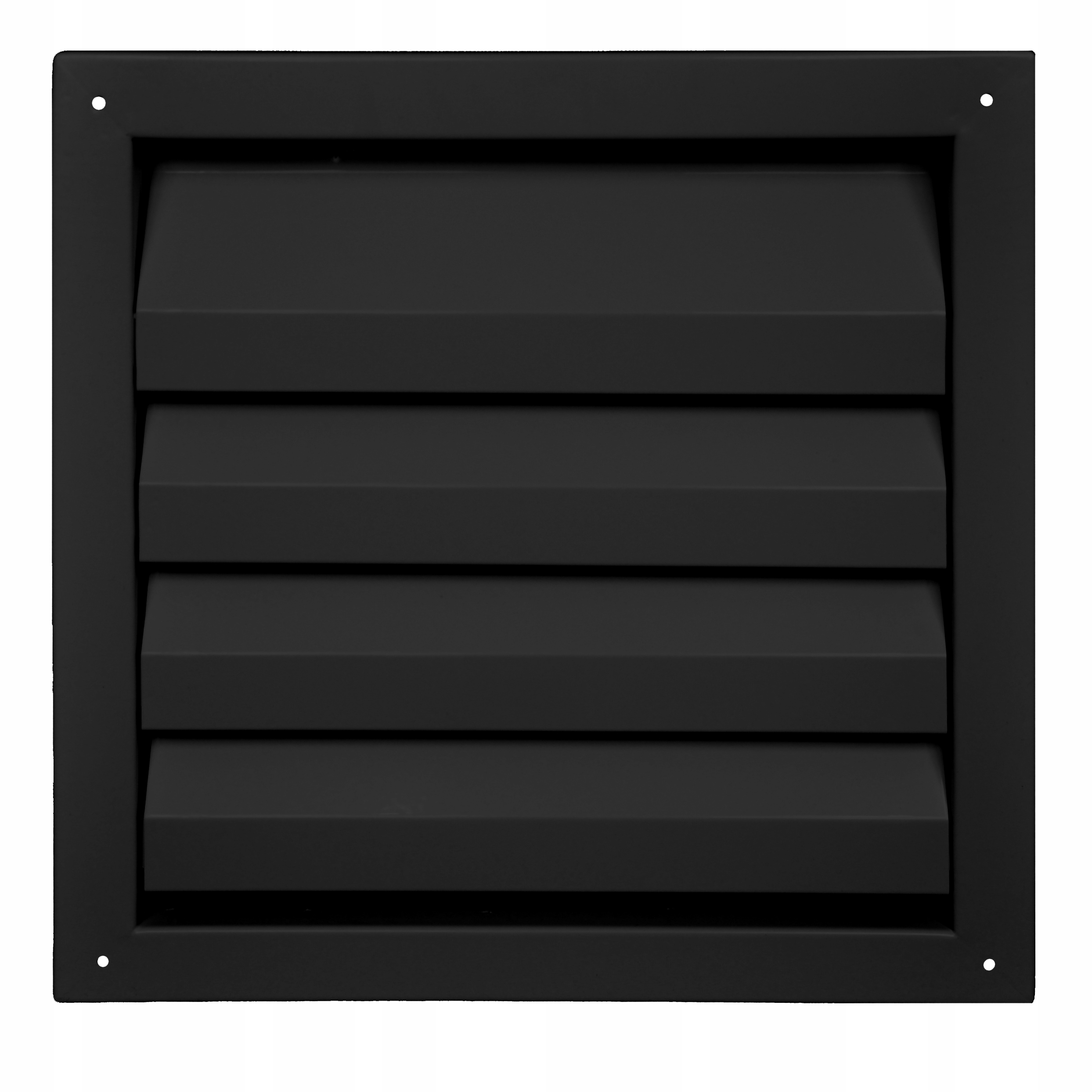 Vetracia mriežka 60x40, čierna, šikmý kov