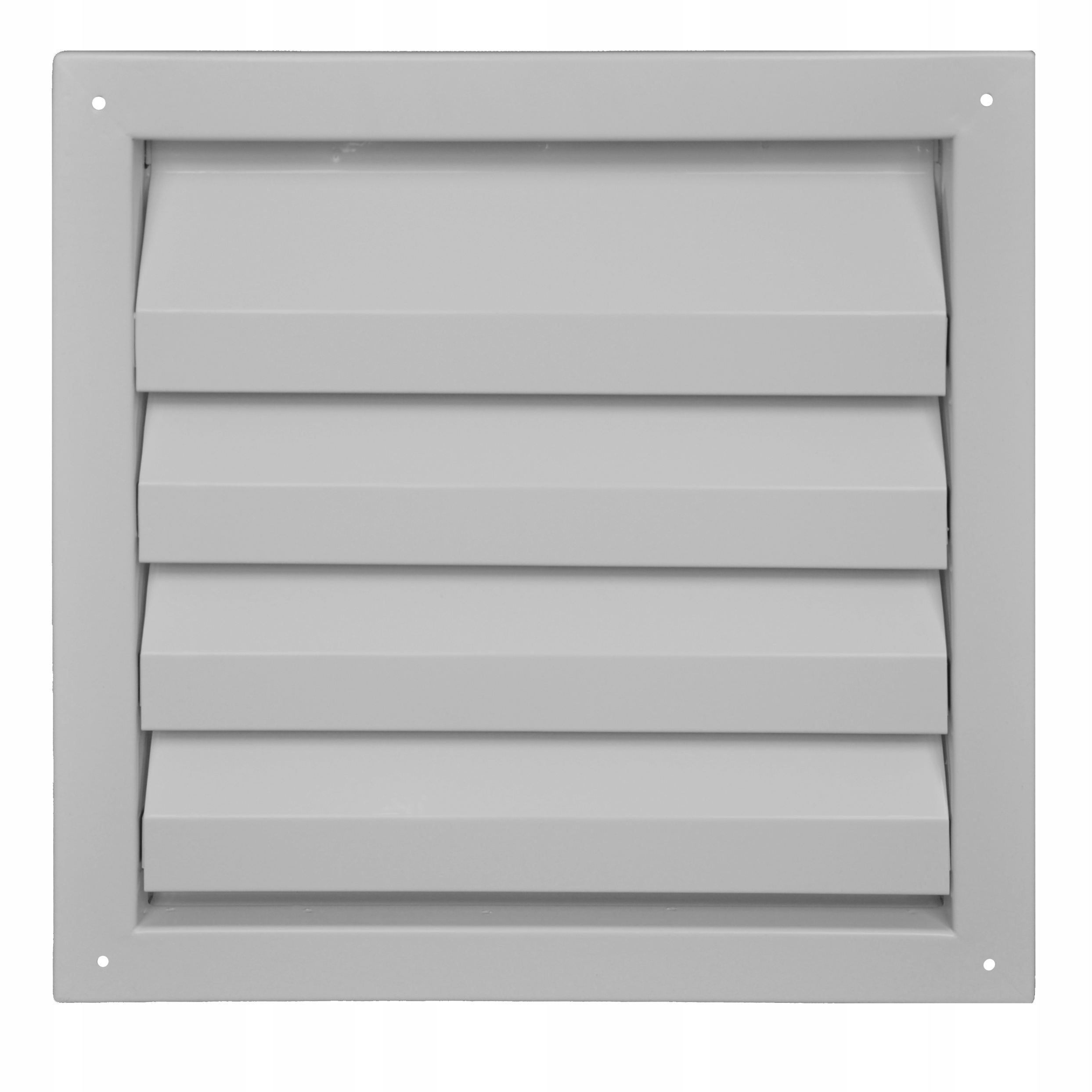 Šikmá ventilačná mriežka z šedého kovu 90x90