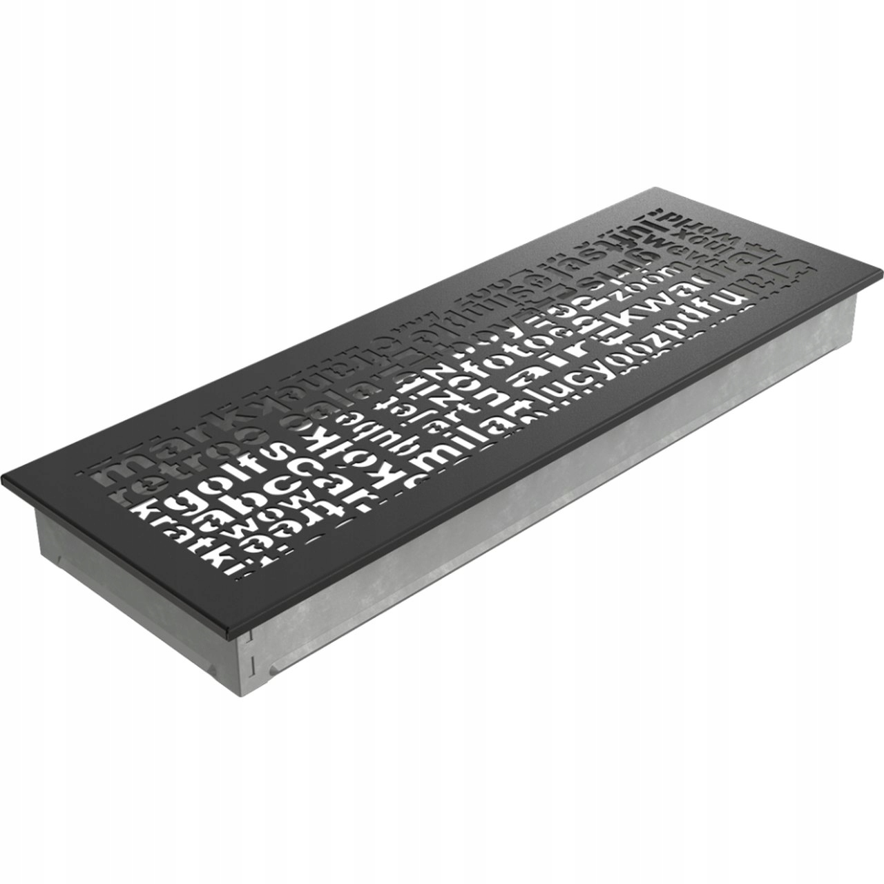 Vetracia mriežka ABC čierna 17 × 49 + zdarma
