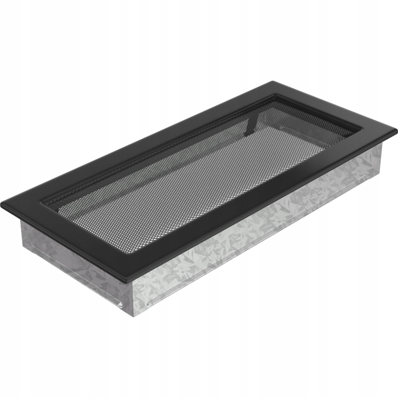 Čierna ventilačná mriežka 17 × 37 čierna + zdarma