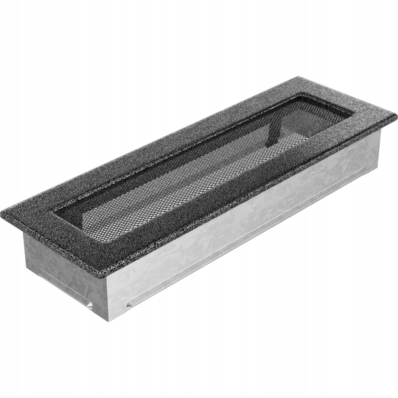 Čierno-strieborná vetracia mriežka 11 × 32 + zdarma