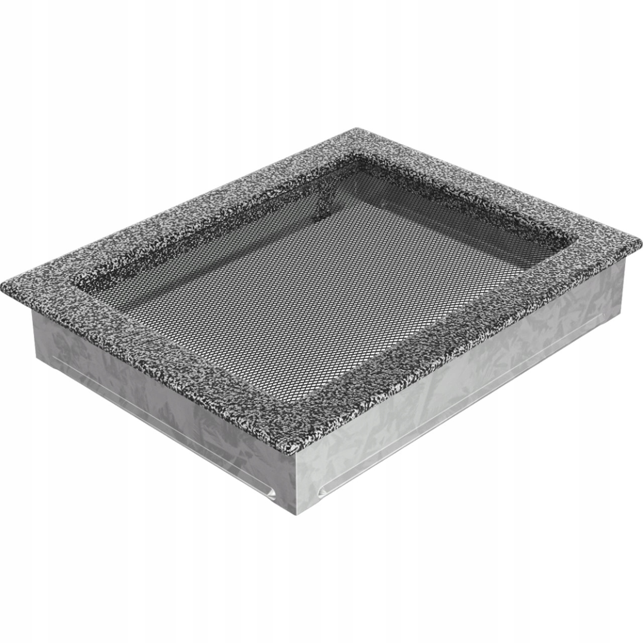 Čierno-strieborná vetracia mriežka 22 × 30 + zdarma