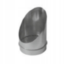 Uhlová koncovka 45 Ø 250 mm so sieťkou