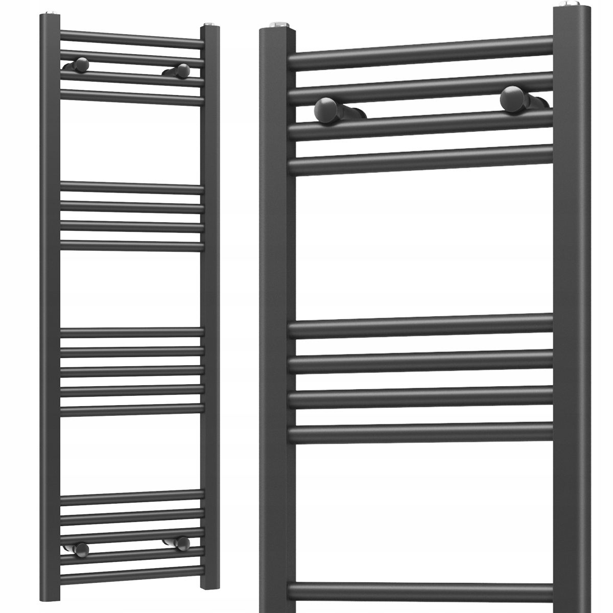 KÚPEĽŇOVÝ RADIÁTOR REBRÍK 400x1200 409W 18-REBROVÝ ČIERNY SLIM 40x120cm