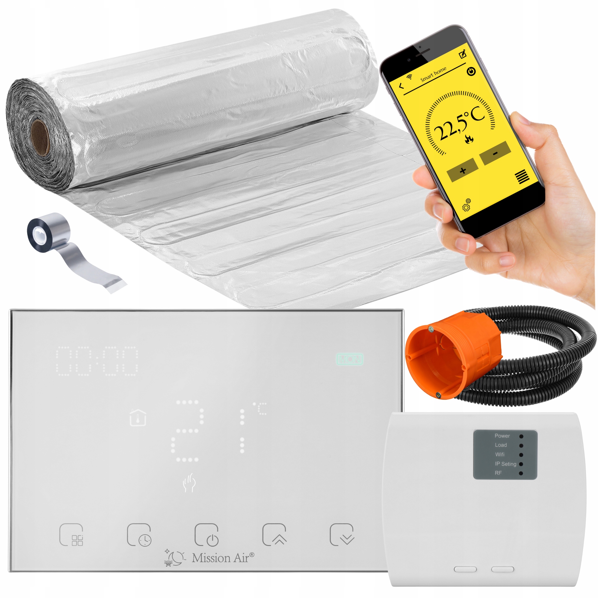 súprava vykurovacej rohože Mission Air pre WiFi panely MAL-160 W/m² 6m²