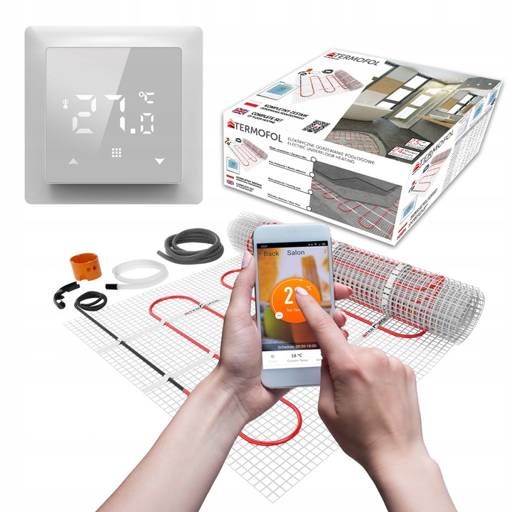 Vykurovacia rohož s termoregulátorom Termofol TF-HM-150.100.H6WIFI
