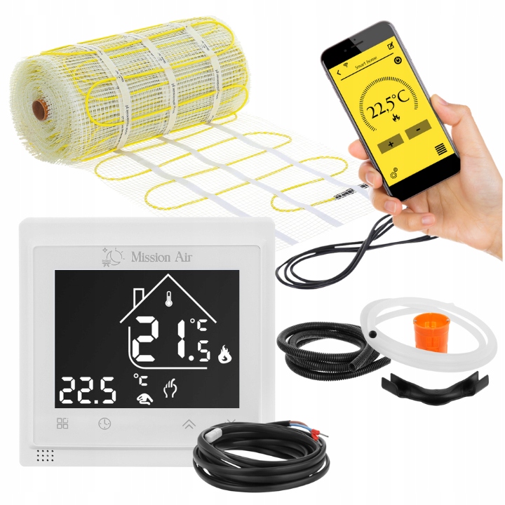 SET Vykurovacia rohož na obklady MA-160 W/m² 8m²