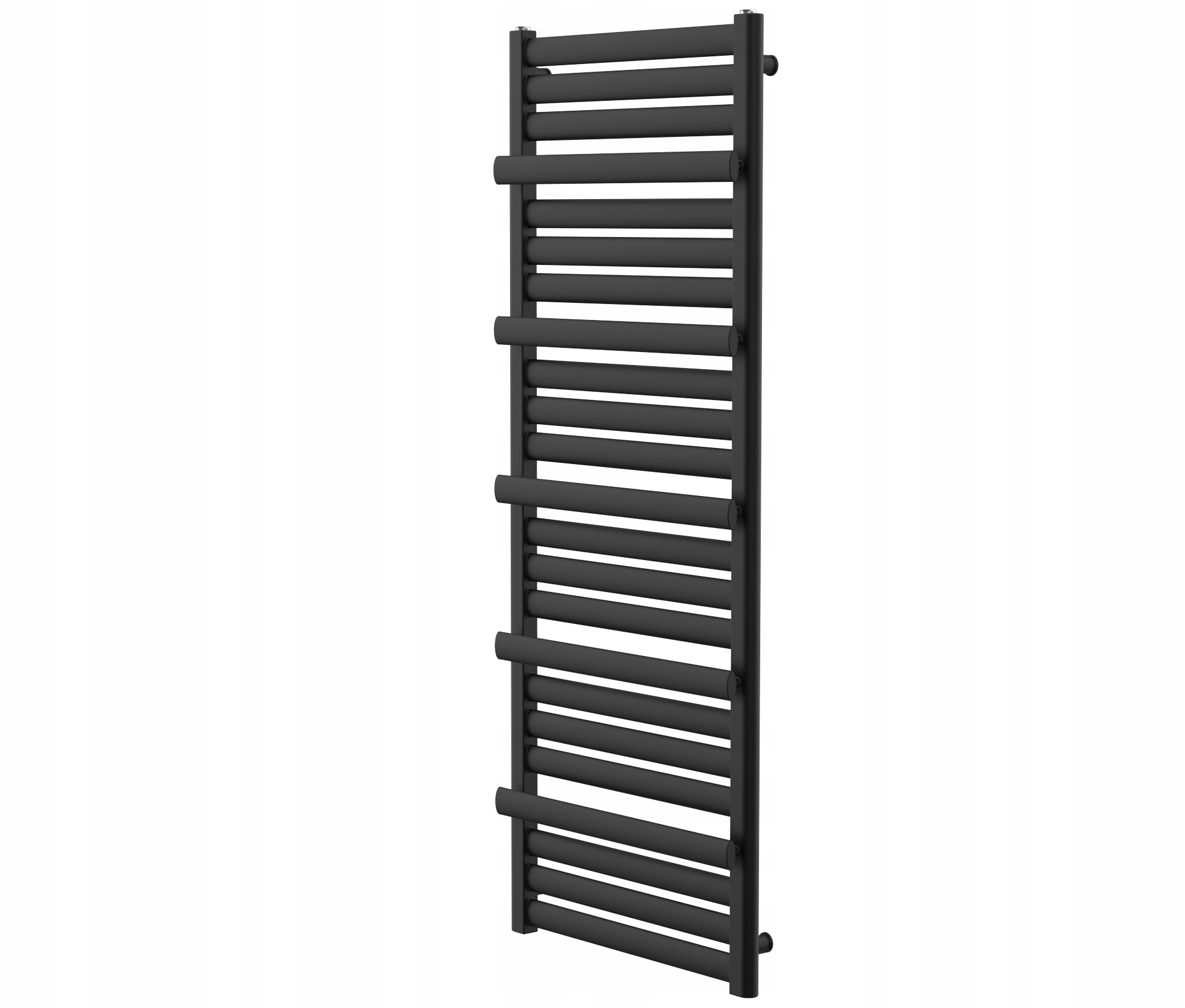 Vodný kúpeľňový radiátor 944 W 540 × 1400 mm čierny
