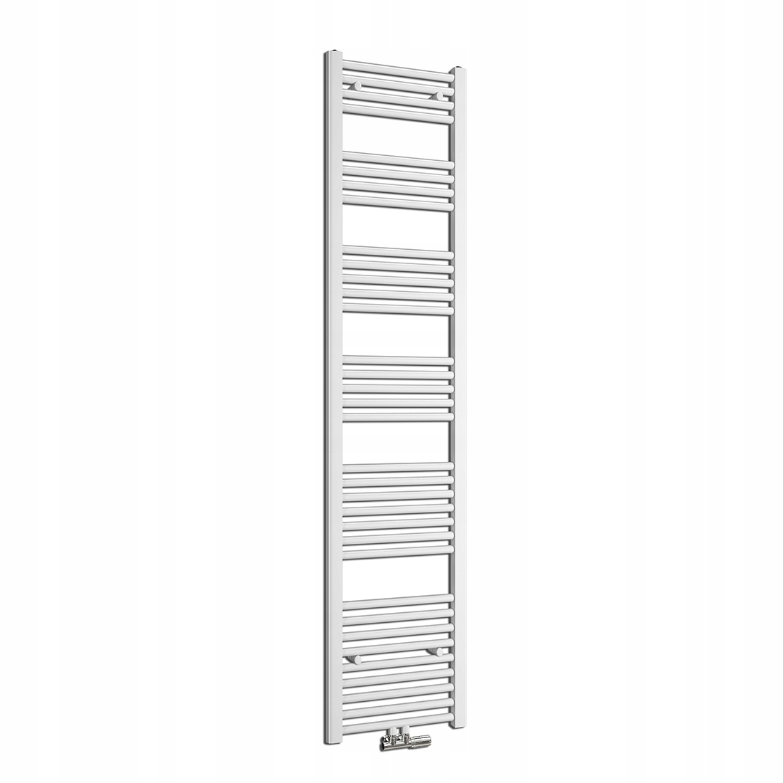Vodný kúpeľňový radiátor 618 W 400 x 1800 mm biely