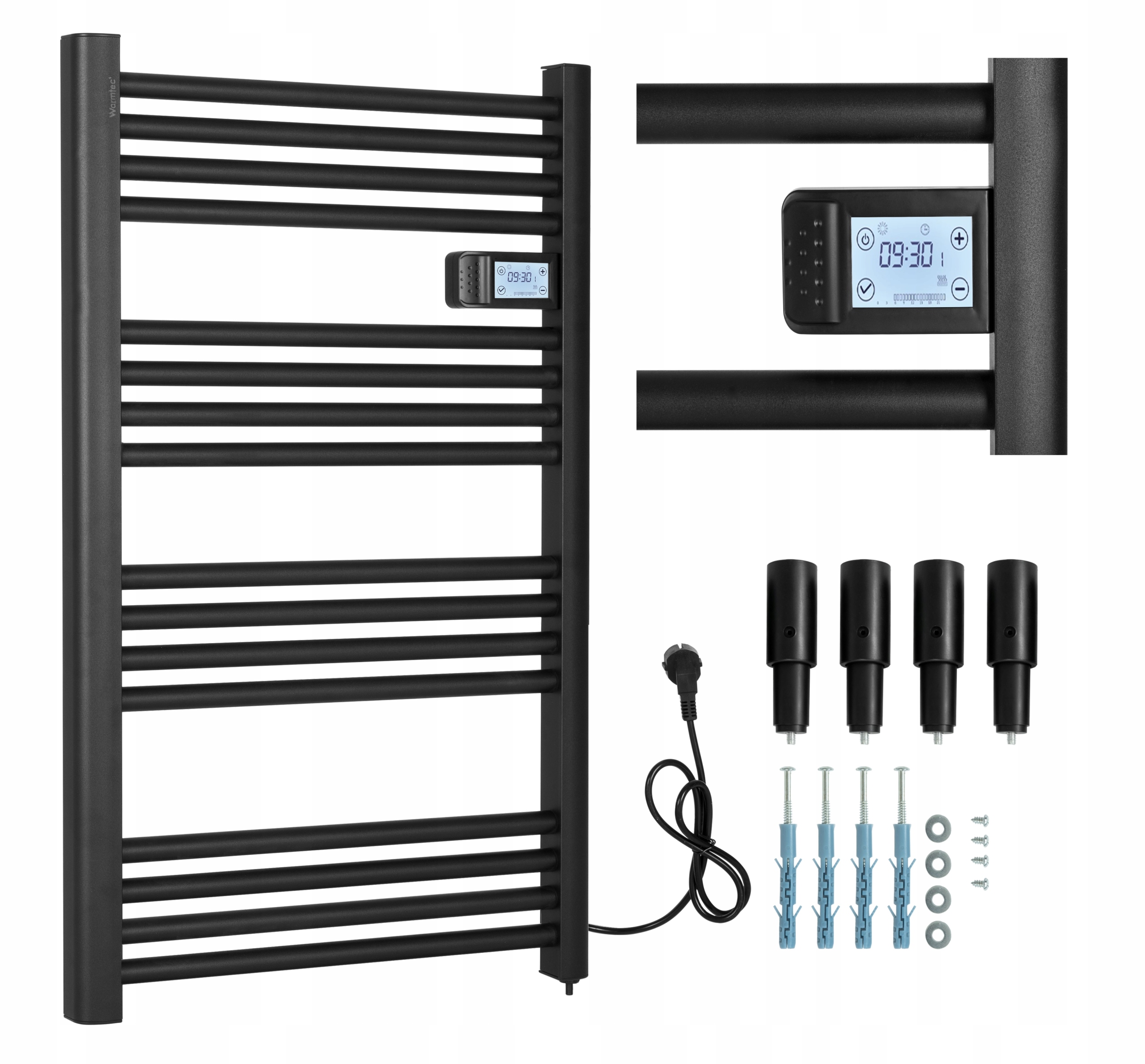 Warmtec elektrický kúpeľňový radiátor 500 W 530 × 960 mm biely