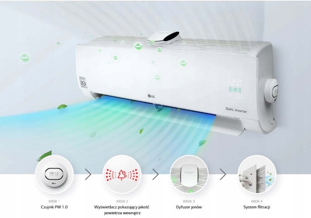 LG Dual Cool s čističom vzduchu 2,5 kw