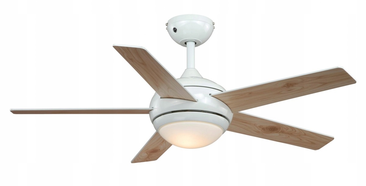 Ventilátor - Žiarovka FRESCO WHITE s diaľkovým ovládaním 112 cm