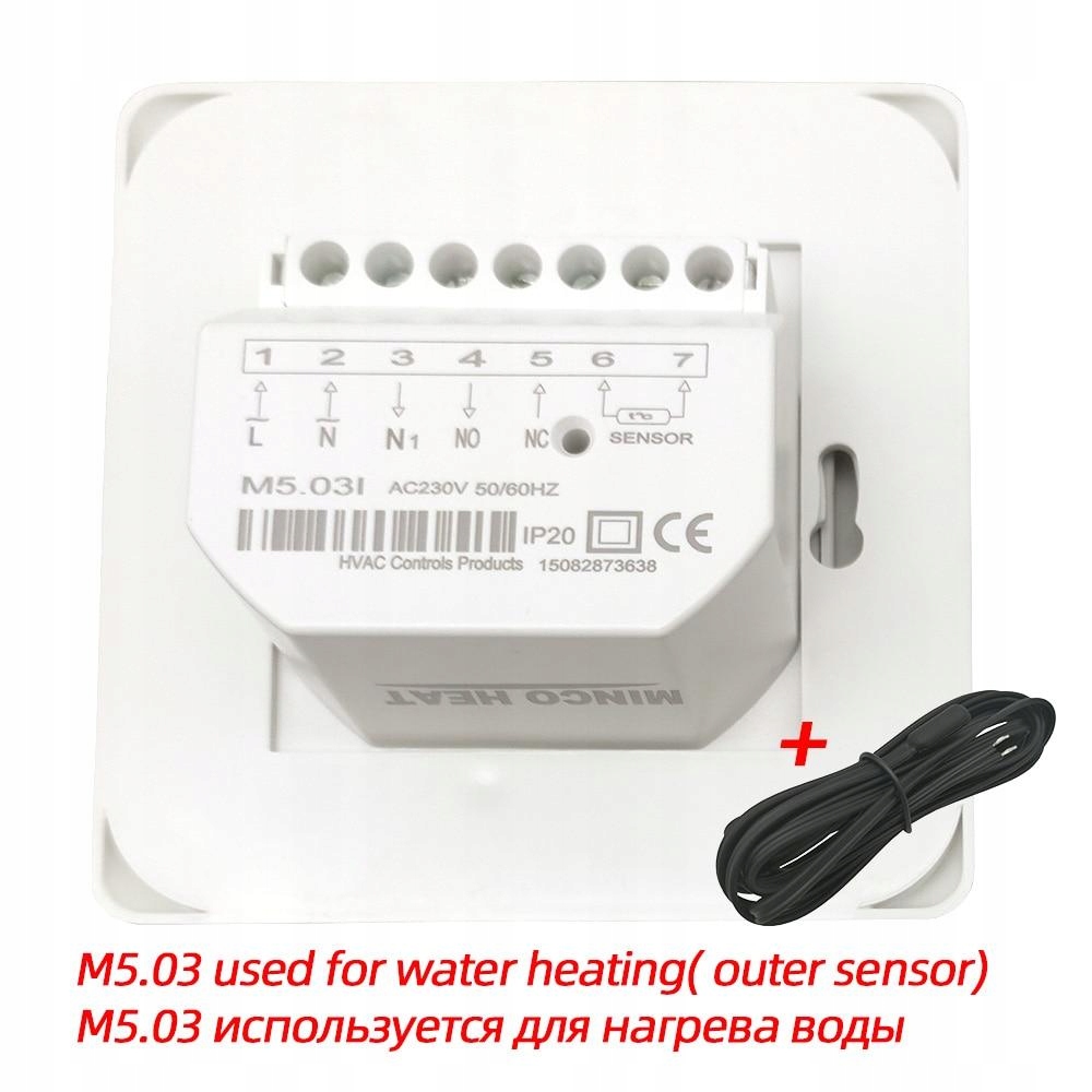 [M503 Voda] M5 220 v 16 a 3 a rtc 70 minco ohrev