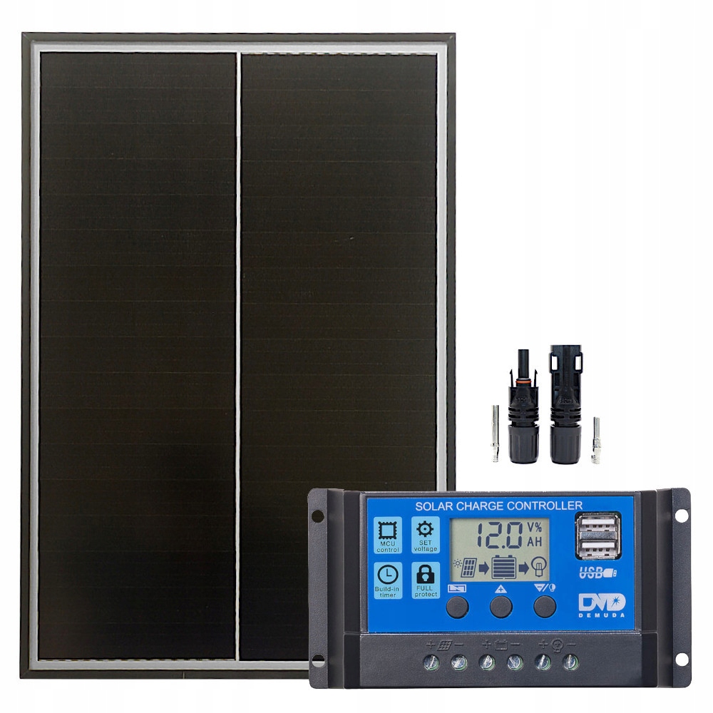 Fotovoltaika – ZNAČKOVÝ SOLÁRNY PANEL SOLÁRNY 30 W USB REGULÁTOR