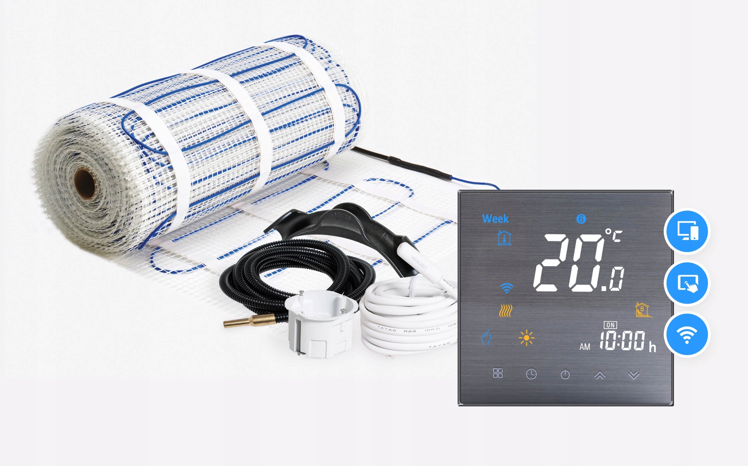 Vykurovacia matica vykurovacia sada 24m2 – T4 wifi touch