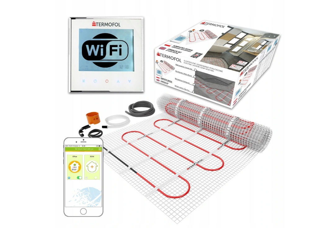 Súprava na vykurovacie podložky wifi 150 W / m2 – 10 m2
