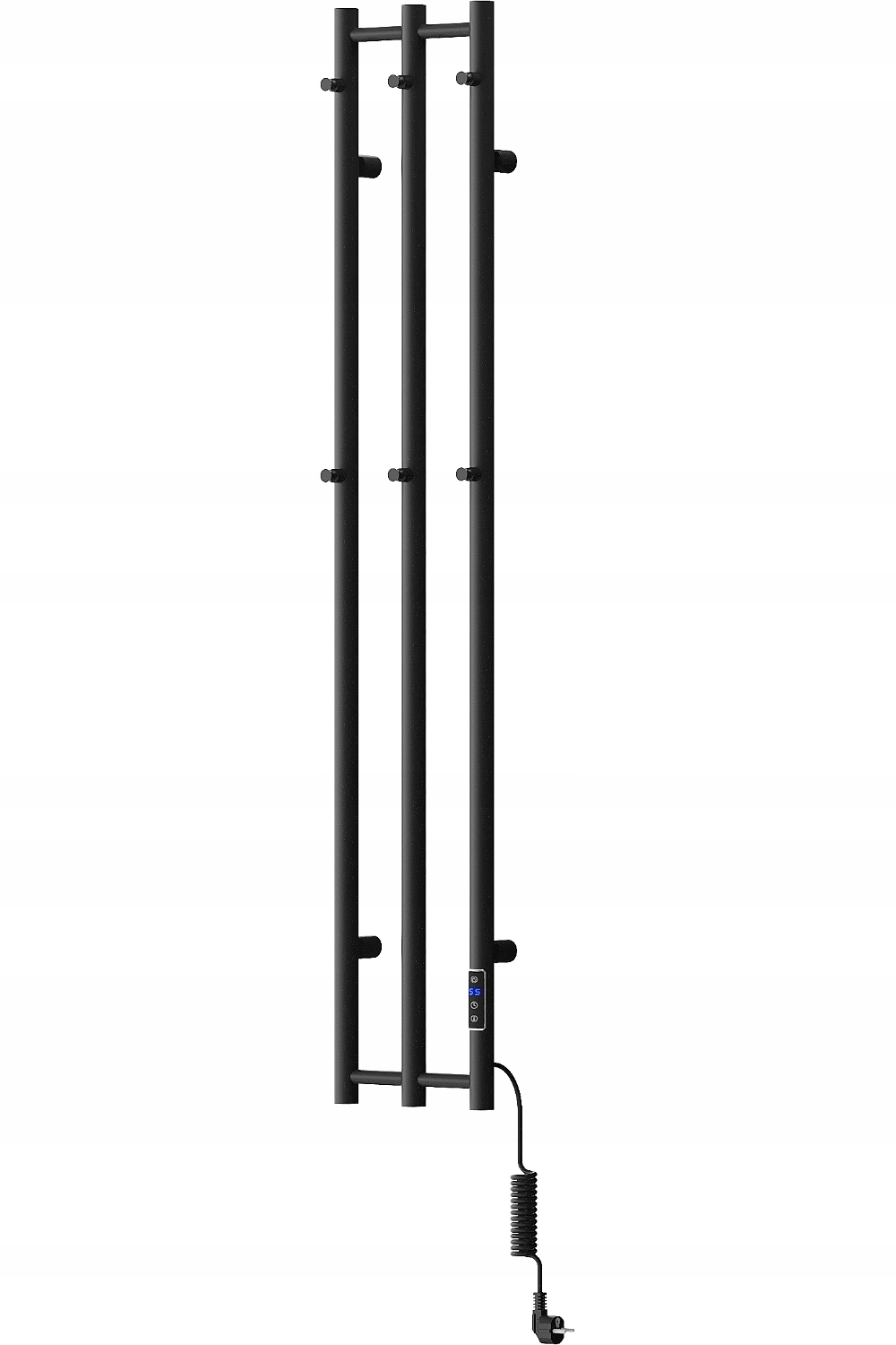MEXEN PINO ELEKTRICKÝ RADIÁTOR S VEŠKAMI 1405 x 242 MM ČIERNA 200 W