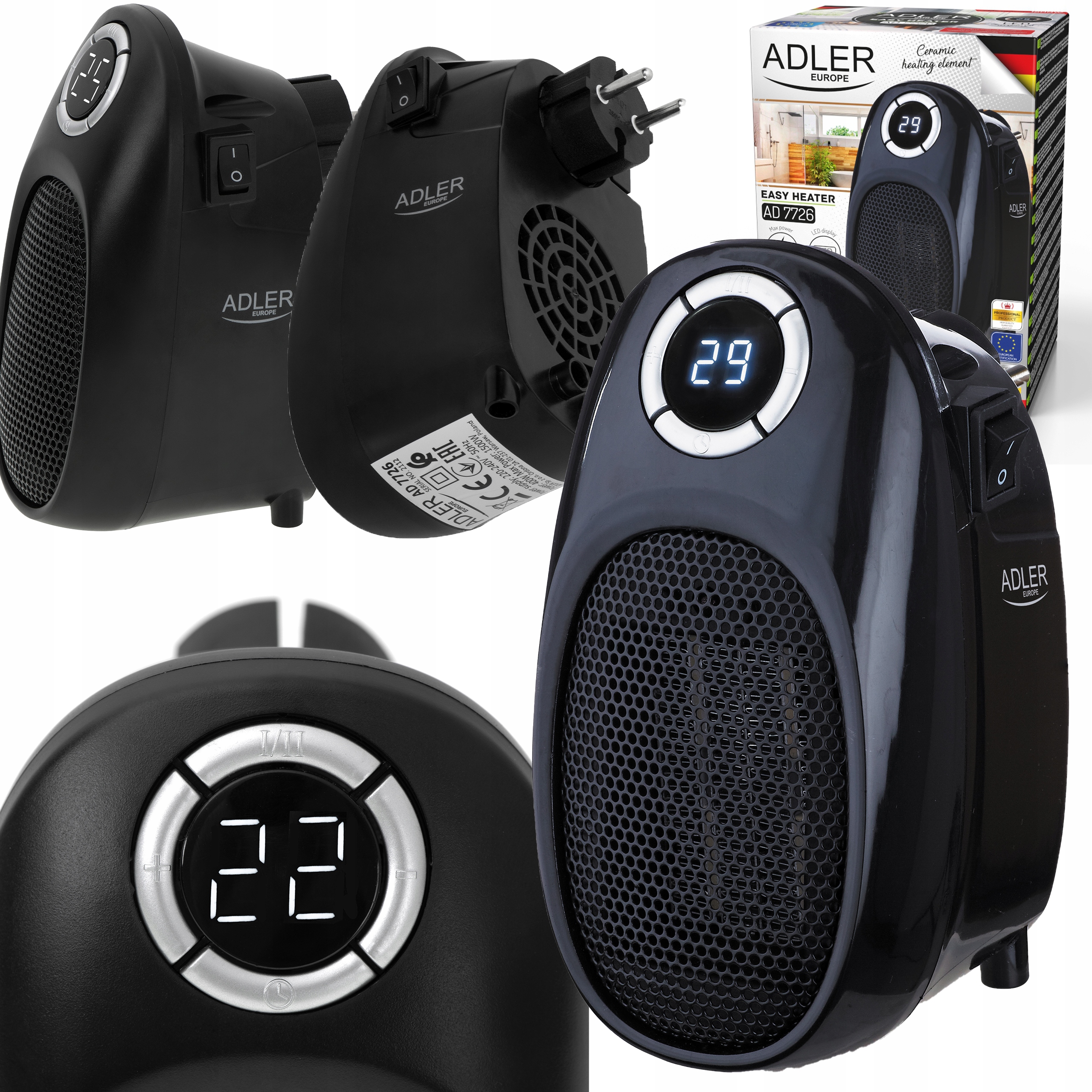 MINI ELEKTRICKÝ RADIÁTOR OHRIEVAČ 1500W
