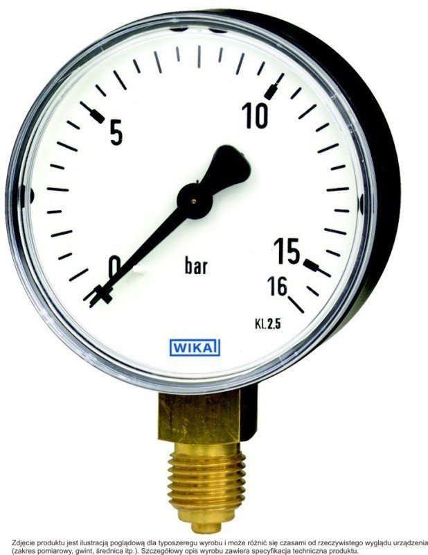 Tlakomer 111.10.160, 25 bar oceľ M20x1,5