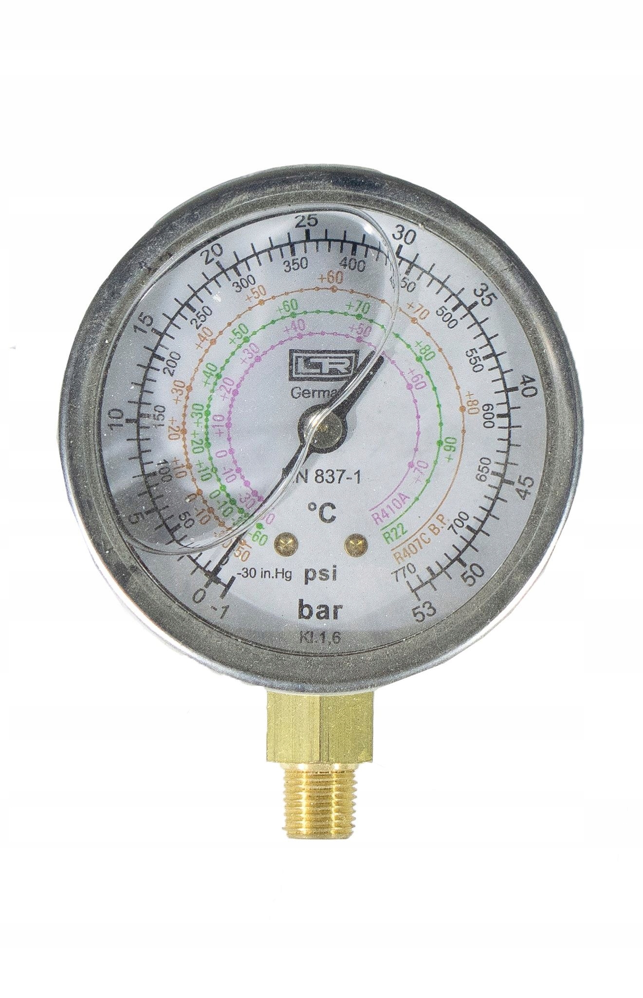 Vysokotlakový manometer s glycerínom R410A R22