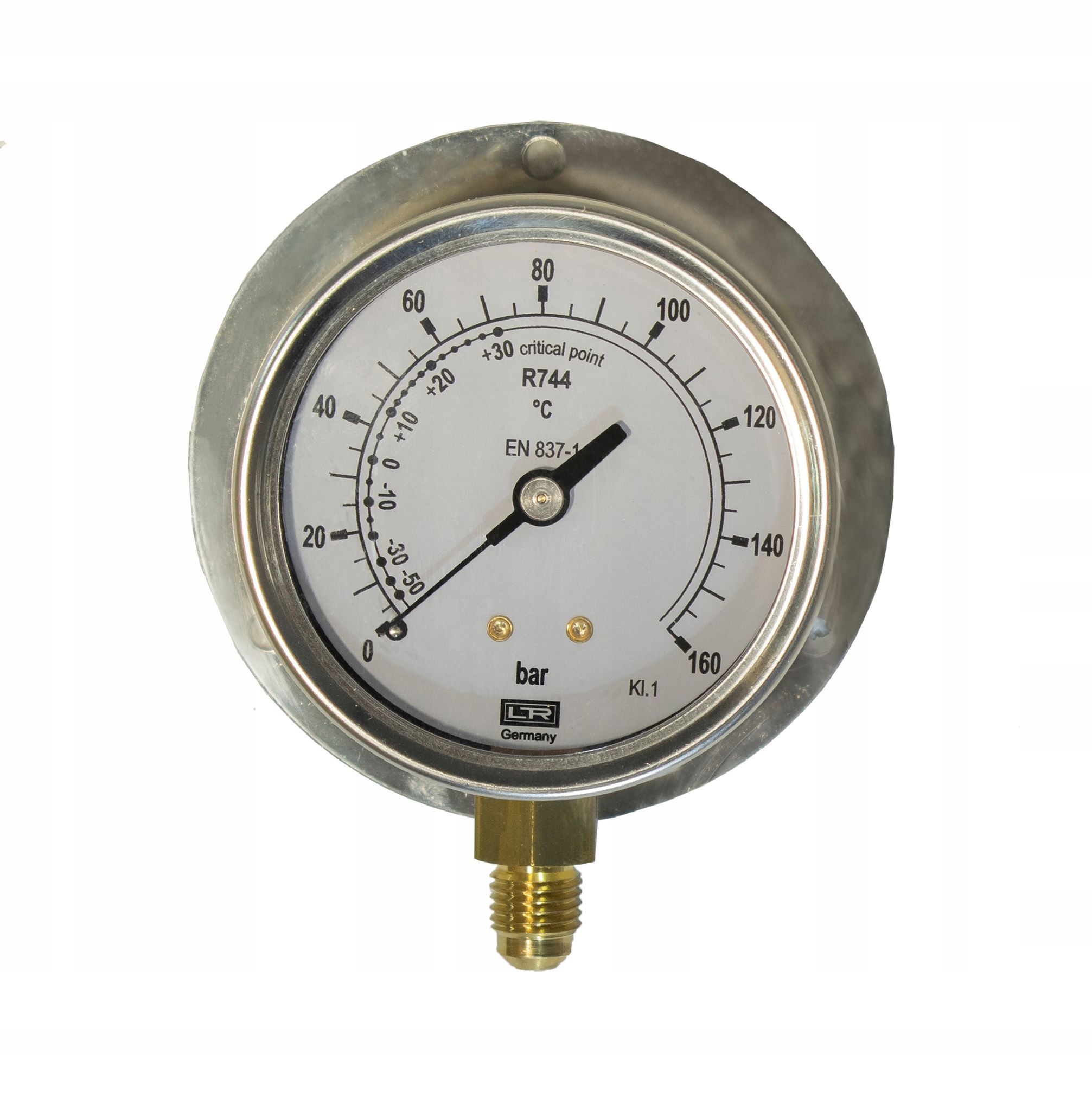 Vysokotlakový manometer s glycerínom R744 C02
