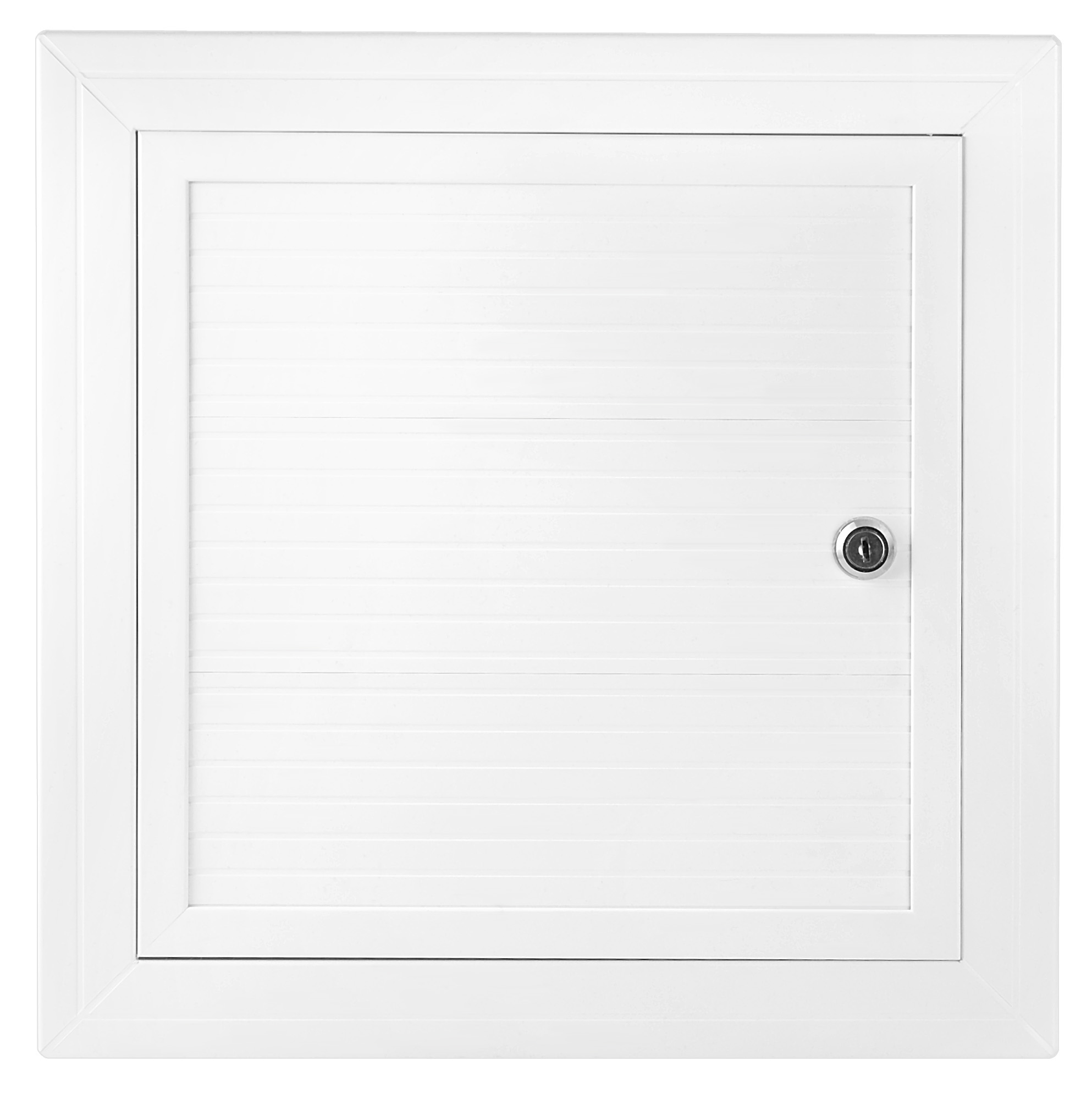 Revízne dvierka - Maska z PVC komory 60x60 biela zámka