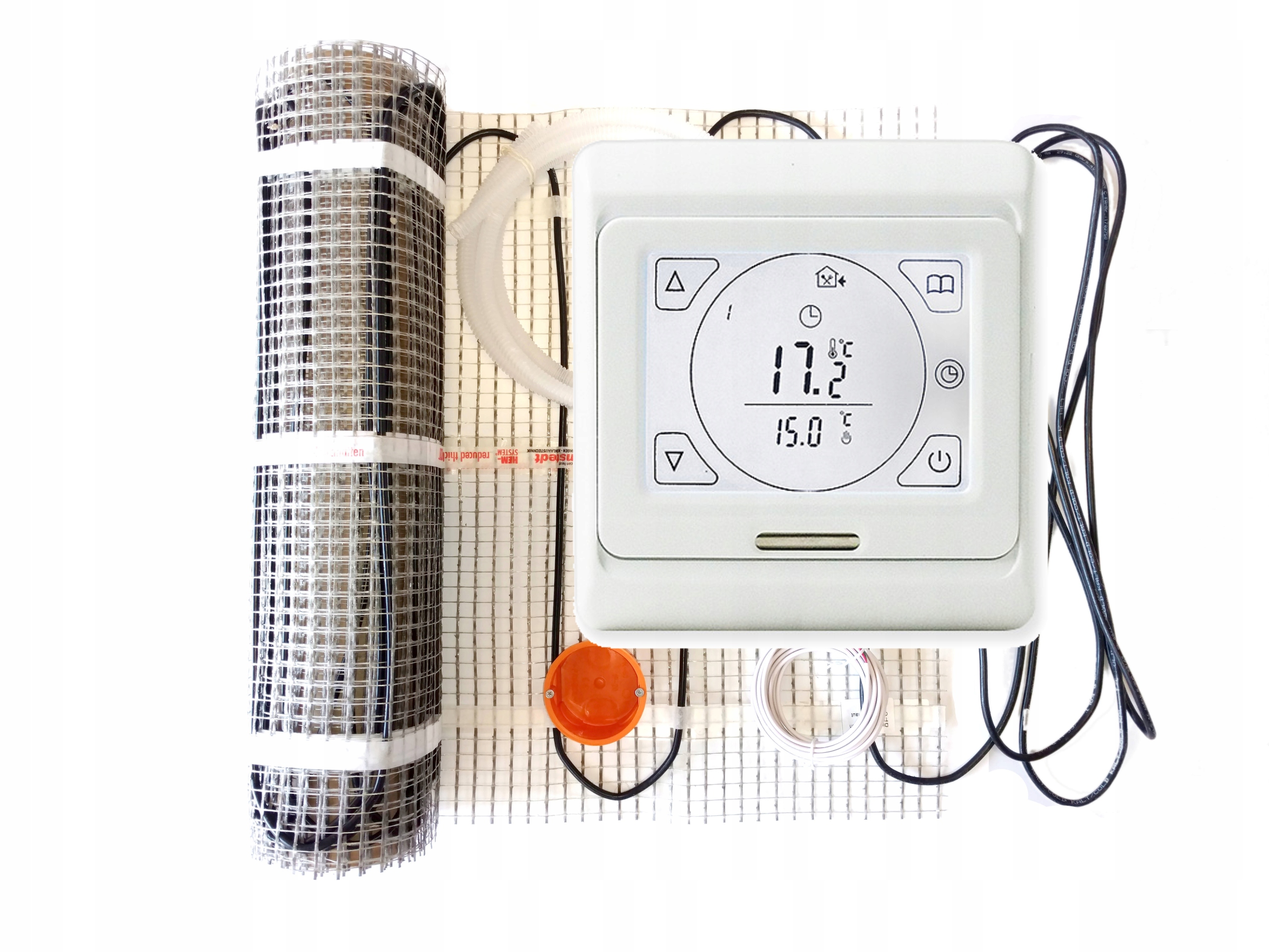 Vykurovacia rohož, Vykurovací LCD dotykový termostat 15m2