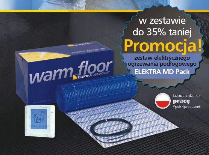 Elektra MD 100 W / 6,0m2 vykurovacia rohož + regulátor