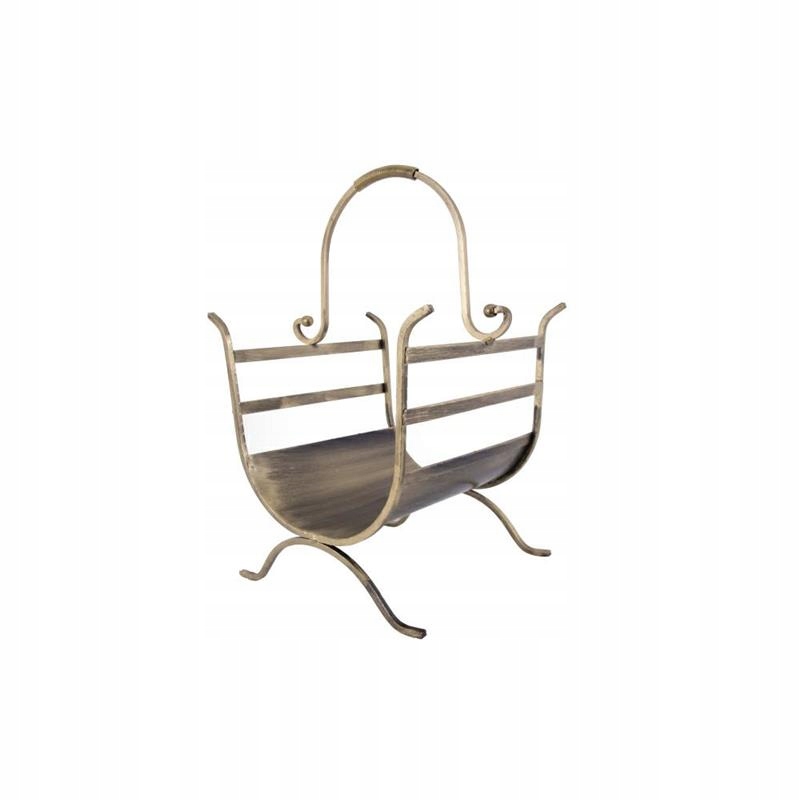Stojan, kôš na drevo Klasický kovový ozdobný kôš