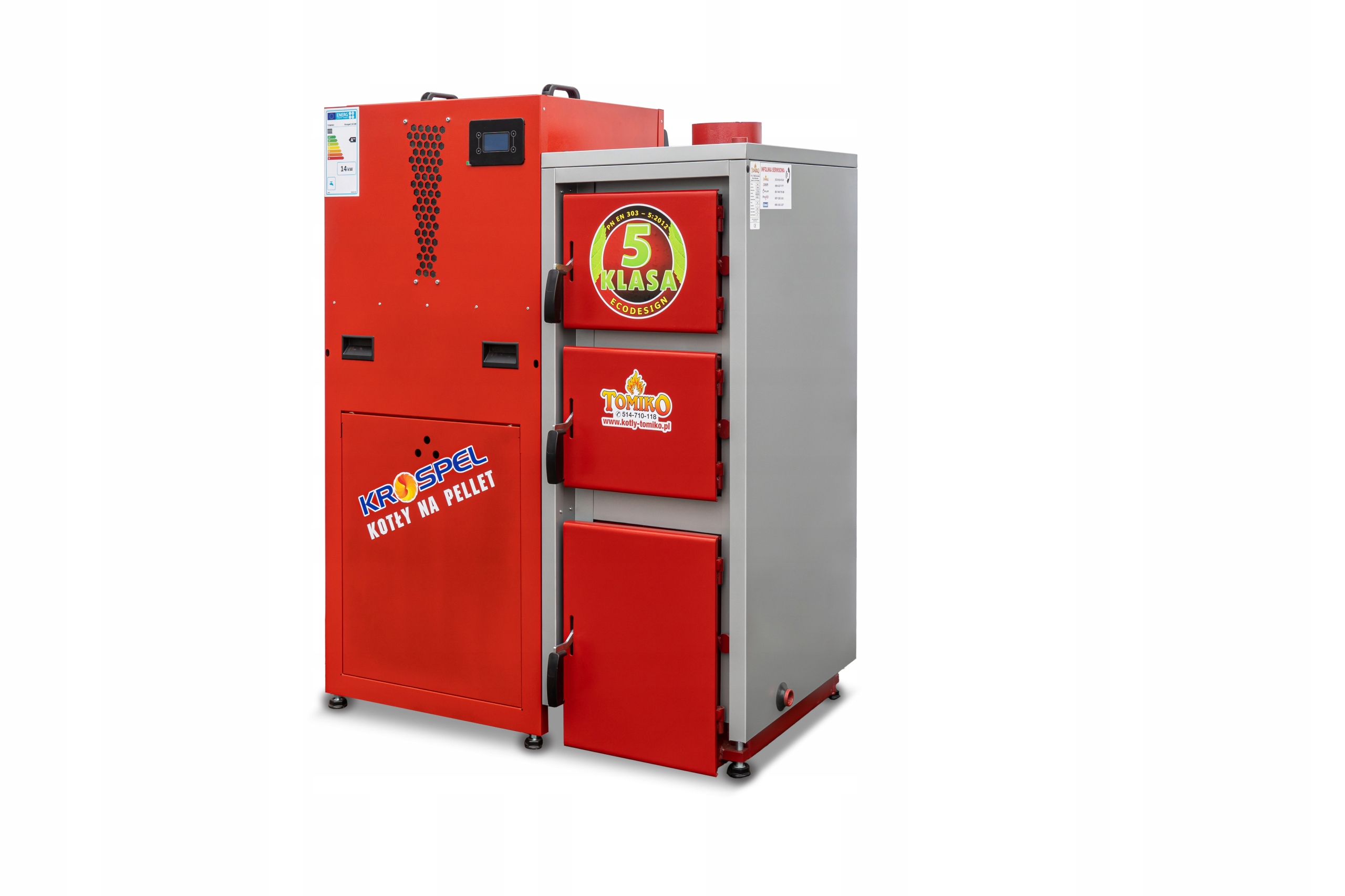 Výkon kotla 14 kW 5 kotlov PELLET CLASS pece