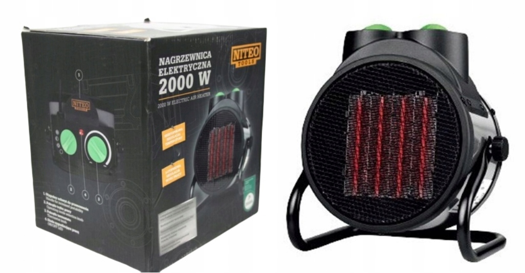 Elektrický ohrievač 2 kW farelka radiátor