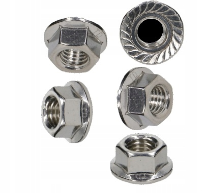 M10 A2 Flange Nut 100 ks. PV
