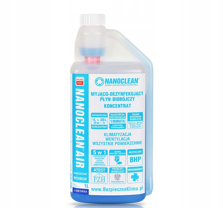 BIOKIDÁLNY KONCENTRÁT NANOCLEAN Levanduľa 1 L 1:20