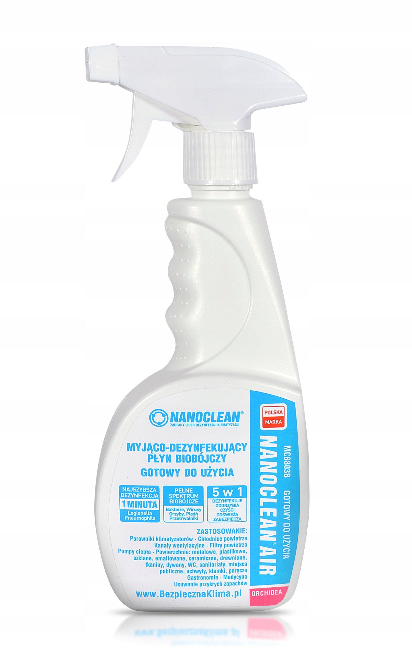 NANOCLEAN Biocídna, virucidná tekutina 500ml