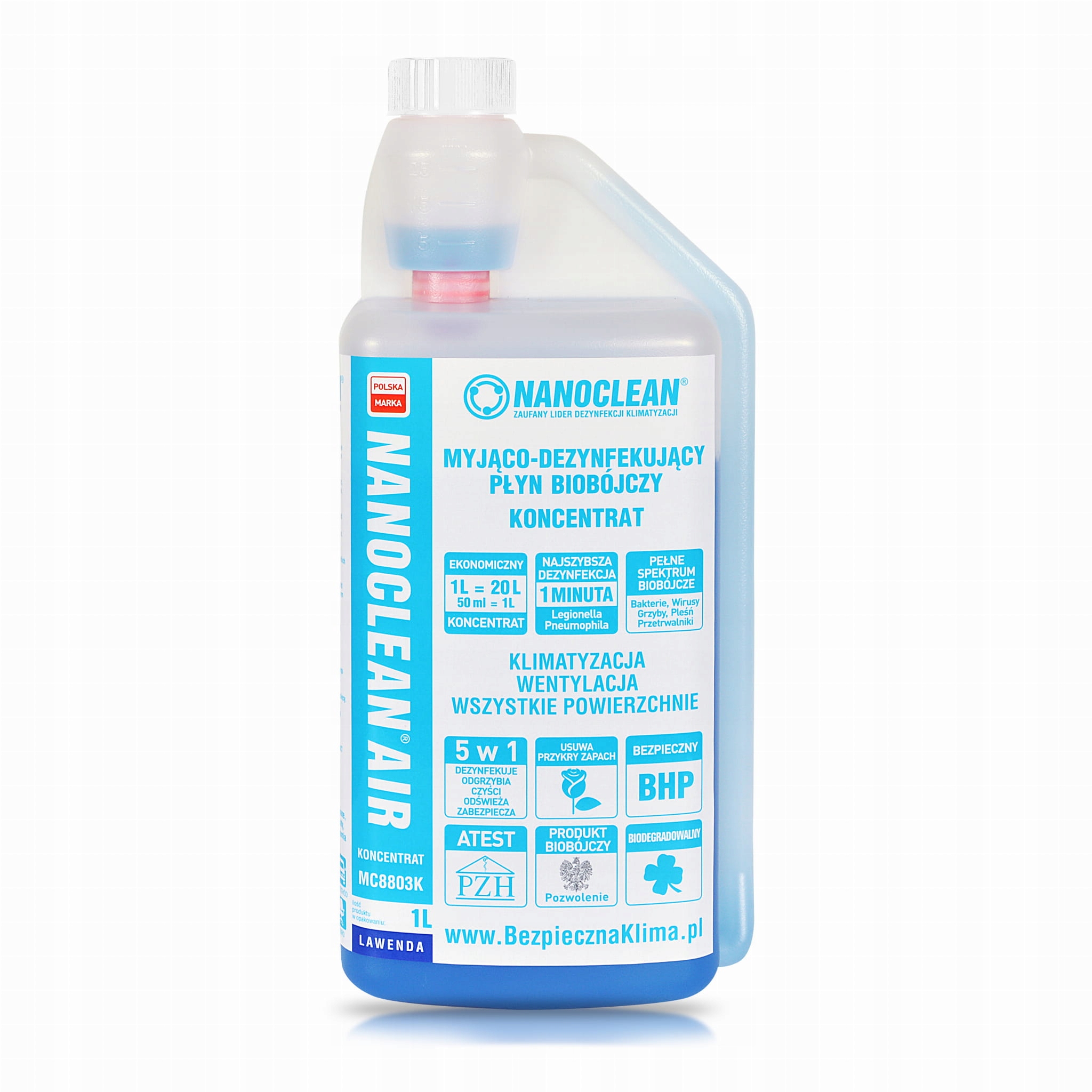 NANOCLEAN koncentrát na dezinfekciu, levanduľa 1 L