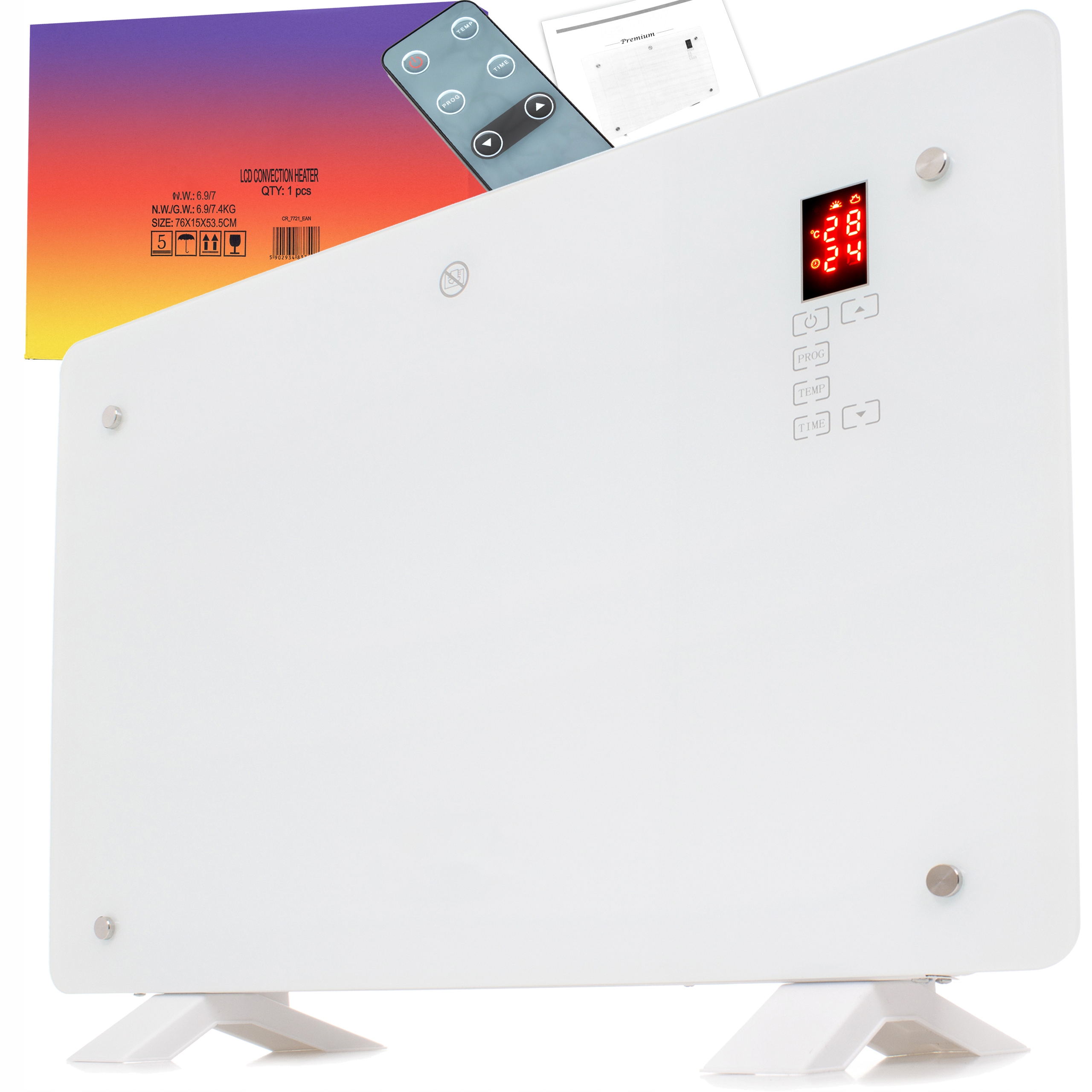 MODERNÝ ELEKTRICKÝ KONVEKTOROVÝ OHrievač 1500W