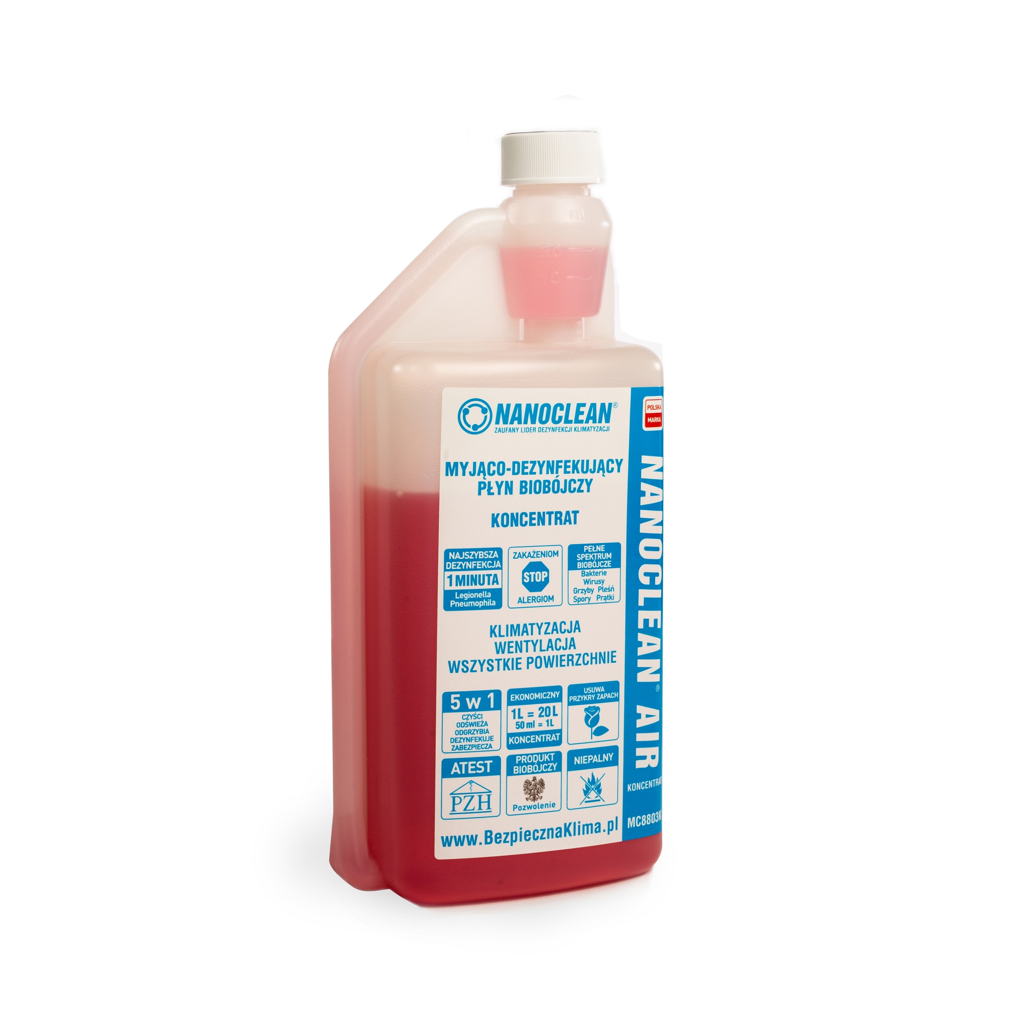 NanoCLEAN Bakteriálno-virucidná tekutina 1 L ORCHIDEA