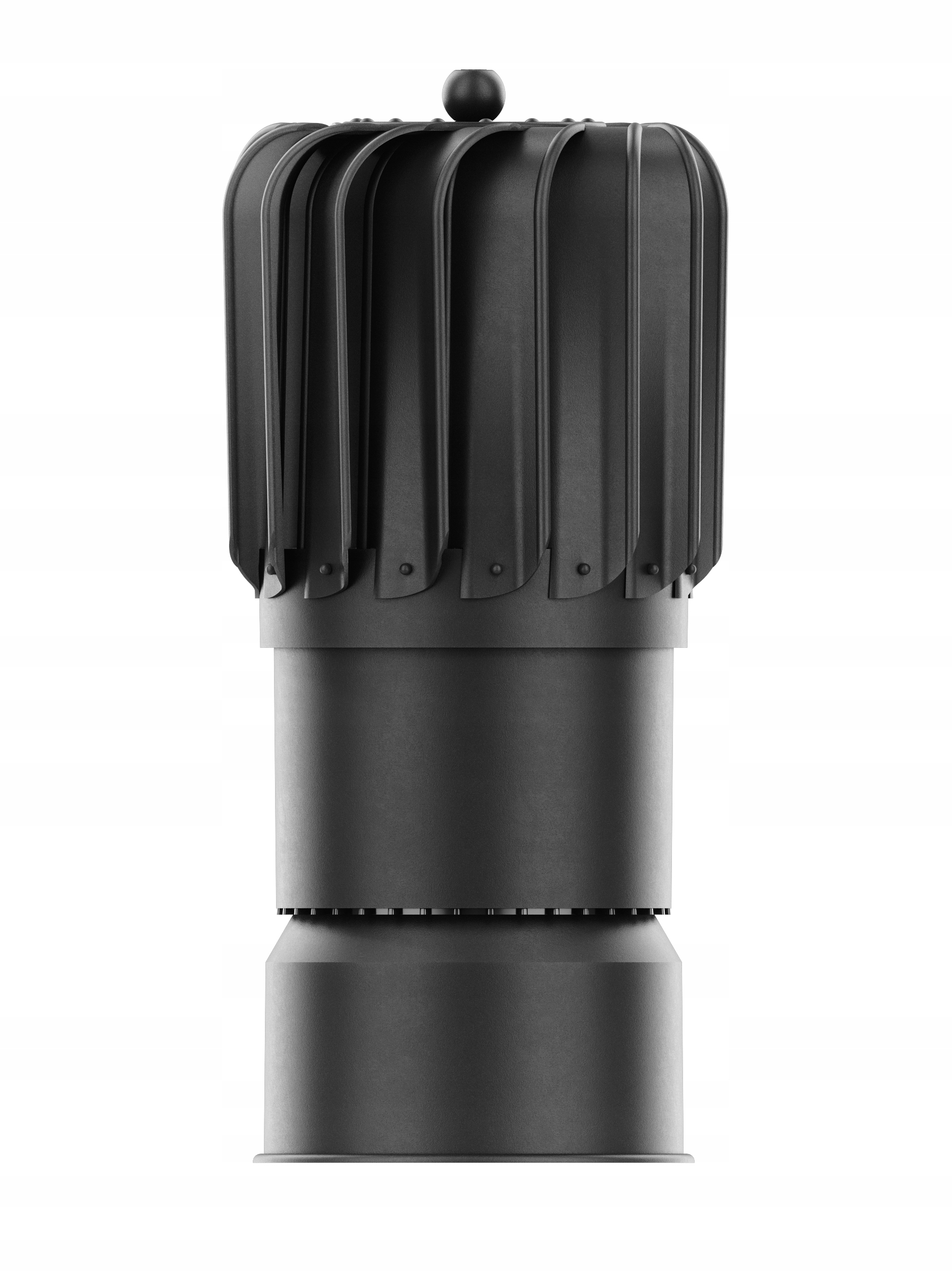 Komínová strieška - Rotačný komínový kryt FLATLINE ROTO BLACK