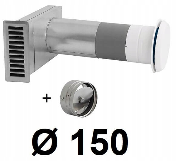 Okenný ventilátor s ventilom 150 [mm] BIELY