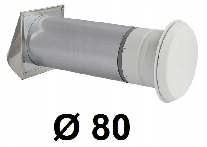 Okrúhly ventilátor 80 [mm] BIELY