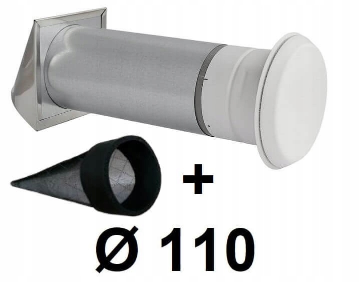 Ventilátor s anti-smogovým filtrom 110 [mm] INOX